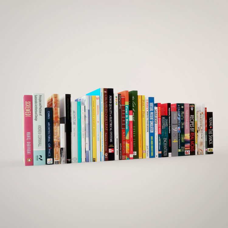 Free 40 Free Fully Textured Book Models by Johny Mrazko