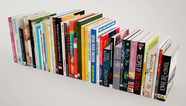 Free 40 Free Fully Textured Book Models by Johny Mrazko