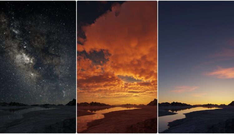Free Corona Sky with procedural clouds – 7 different setups (Cinema 4D + Corona) from Angelo Ferretti (3)