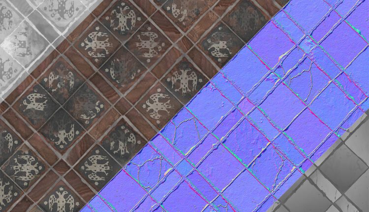 Free Terracotta Tiles material from AndrewAlexArt 2