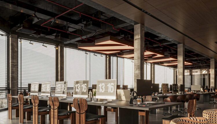 13697. 3Ds Max Office Room Interior Model Download by Son Nguyen