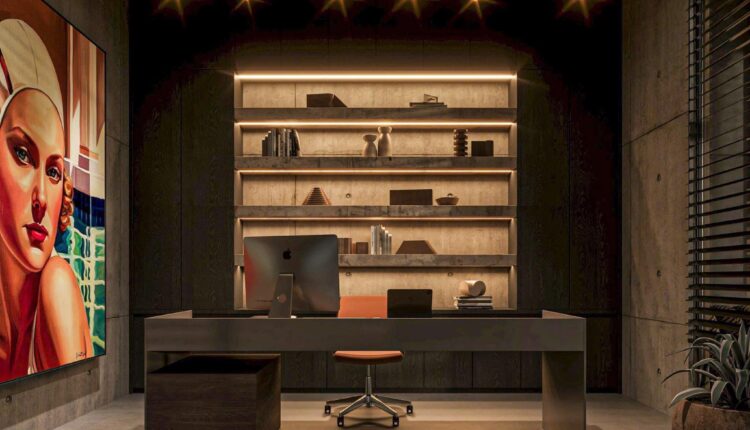 13697. 3Ds Max Office Room Interior Model Download by Son Nguyen