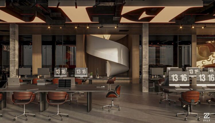 13697. 3Ds Max Office Room Interior Model Download by Son Nguyen