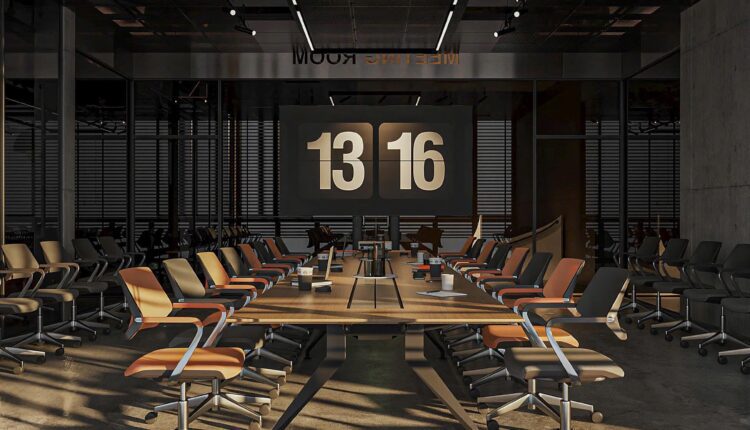 13697. 3Ds Max Office Room Interior Model Download by Son Nguyen