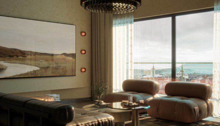 13699. 3Ds Max Living Room Interior Model Download by Trung Tuan