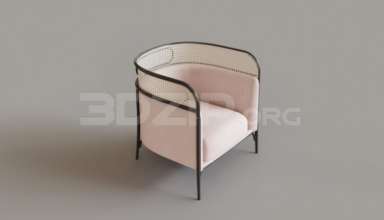 15016. Free 3Ds Max Armchair Model Download