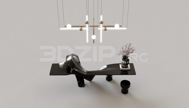15041. Free 3Ds Max Reception Desk Model Download (1)