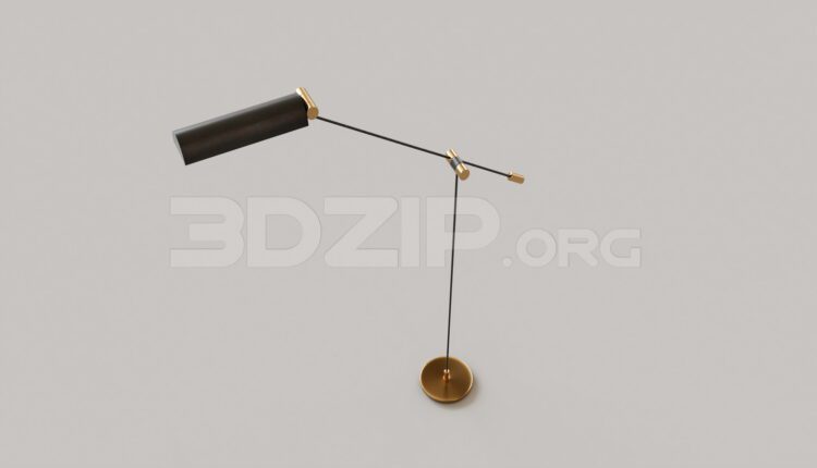 15064. Free 3Ds Max Floor Lamp Model Download