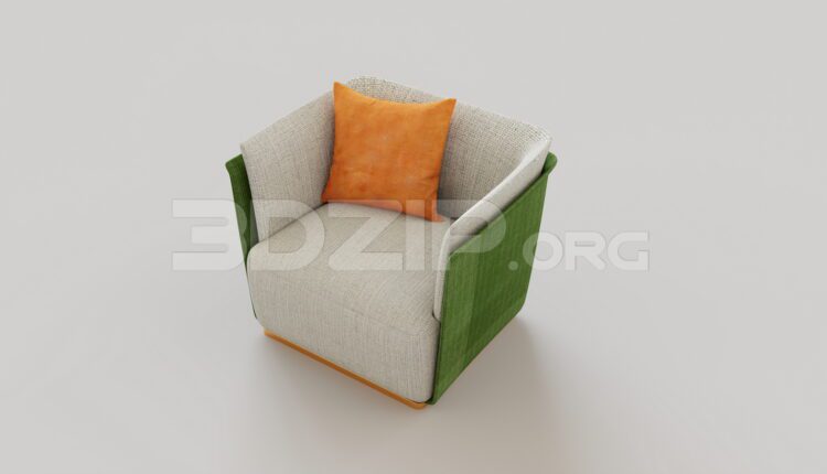 15068. Free 3Ds Max Armchair Model Download