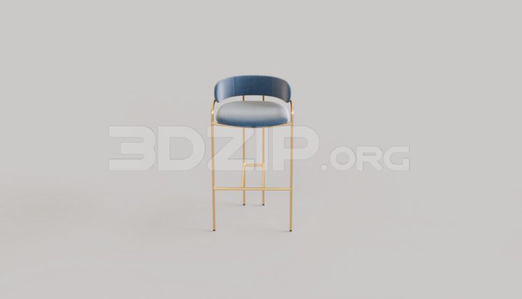 15095. Free 3Ds Max Bar Stool Model Download