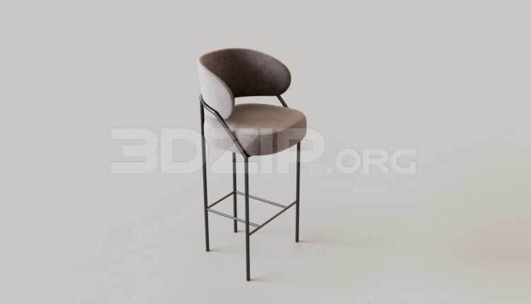 15098. Free 3Ds Max Bar Stool Model Download