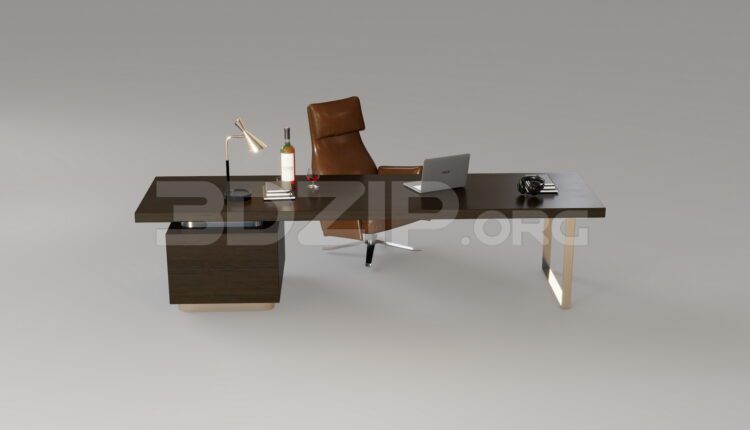 15101. Free 3Ds Max Work Desk Model Download
