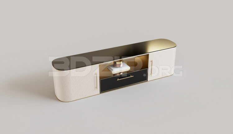 15105. Free 3Ds Max TV Cabinet Model Download