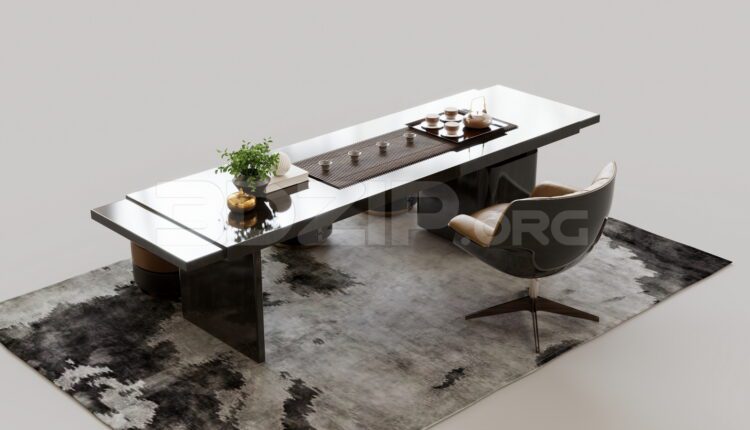 15106. Free 3Ds Max Work Desk Model Download