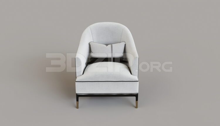 15108. Free 3Ds Max Armchair Model Download