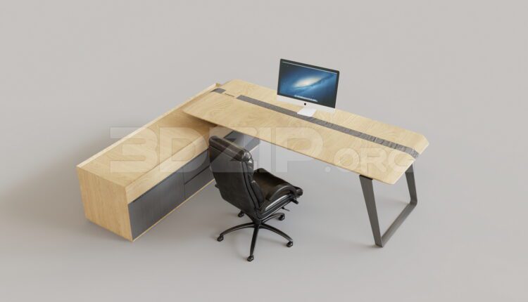 15130. Free 3Ds Max Work Desk Model Download