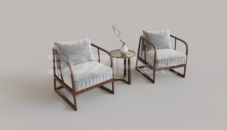 15142. Free 3Ds Max Armchair Model Download