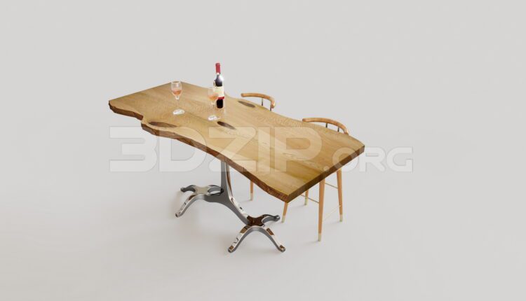 15149. Free 3Ds Max Dining Table And Chair Model Download