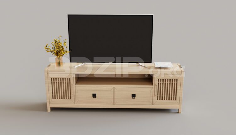 15156. Free 3Ds Max TV Cabinet Model Download
