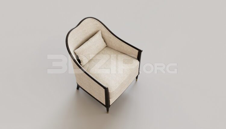 15157. Free 3Ds Max Armchair Model Download