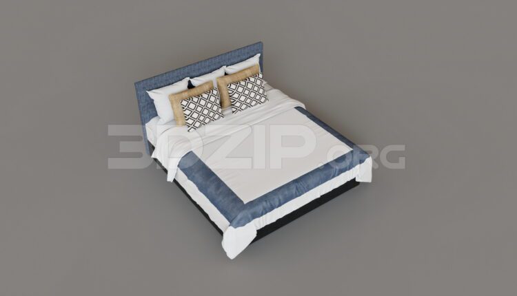 15161. Free 3Ds Max Bed Model Download