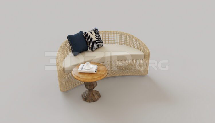15162. Free 3Ds Max Sofa Model Download