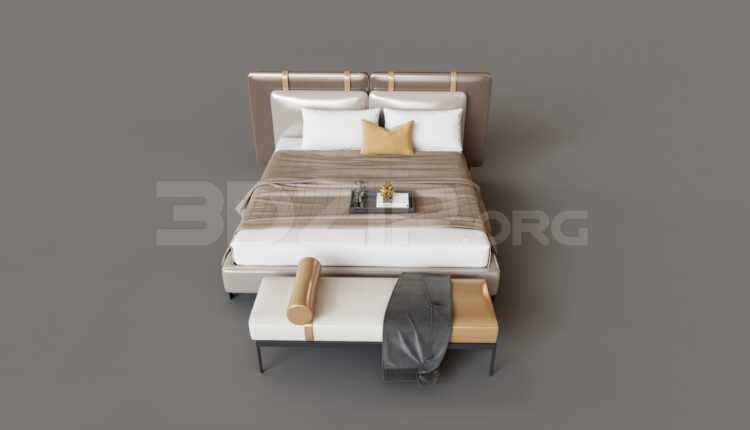 15170. Free 3Ds Max Bed Model Download