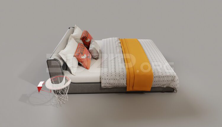 15174. Free 3Ds Max Bed Model Download