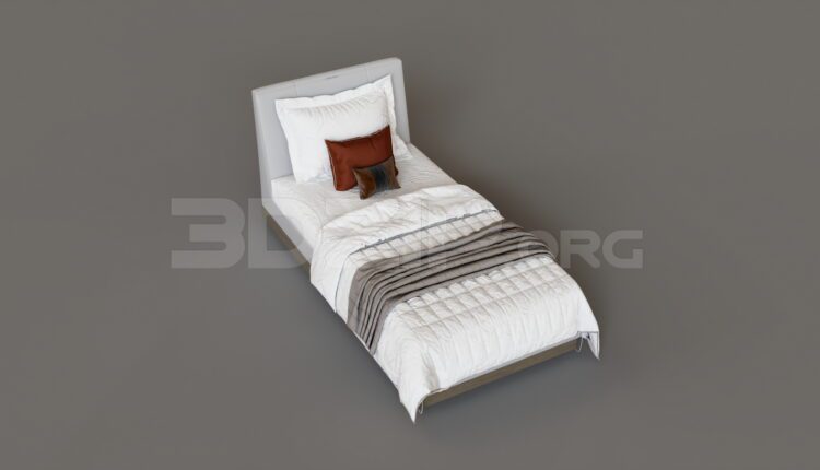 15189. Free 3Ds Max Bed Model Download