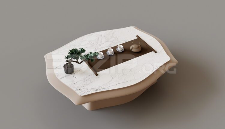 15218. Free 3Ds Max Tea Table Model Download