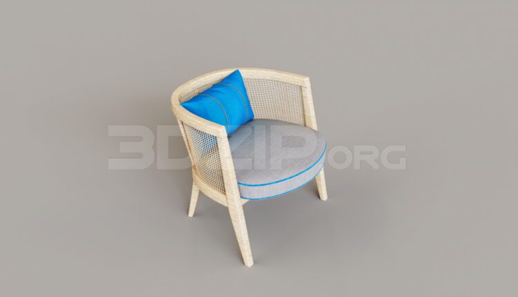 15219. Free 3Ds Max Armchair Model Download
