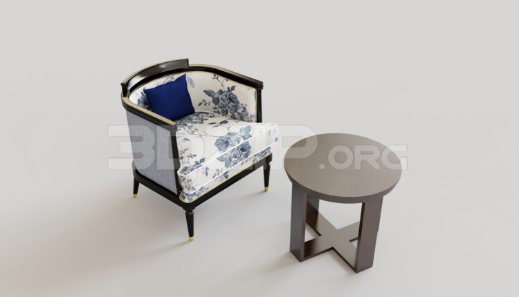 15222. Free 3Ds Max Armchair Model Download