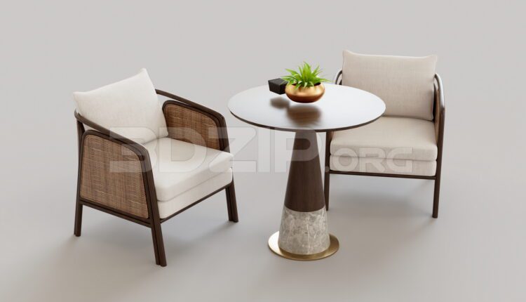 15239. Free 3Ds Max Armchair Model Download