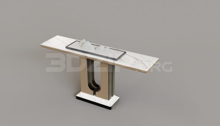 15246. Free 3Ds Max Console Table Model Download