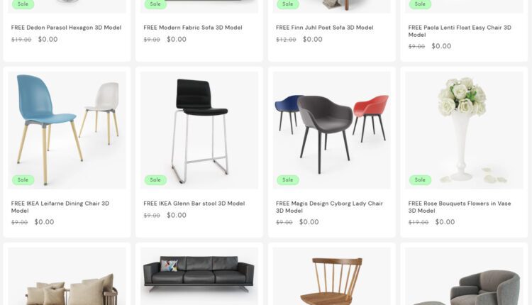 Free 3D Models by Facequad