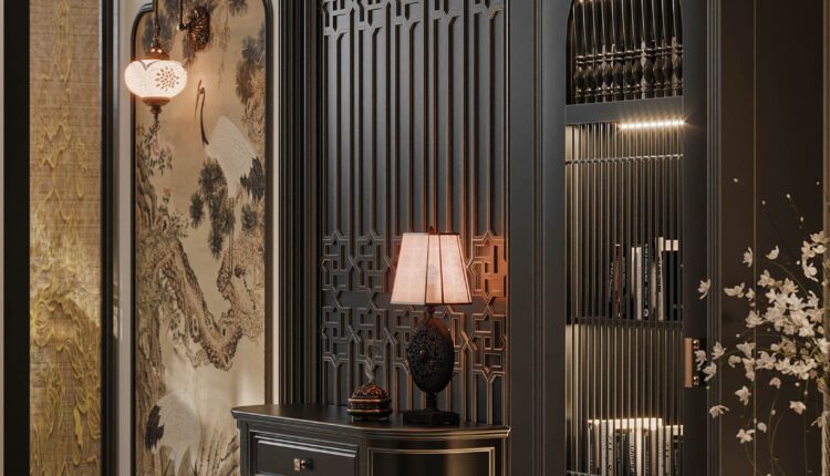 13701. 3Ds Max Indochine Living Room Interior Model Download by Giang Dinh Vu