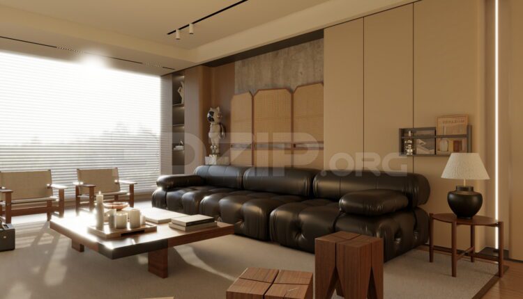 13704. Free 3Ds Max Living Room Interior Model Download
