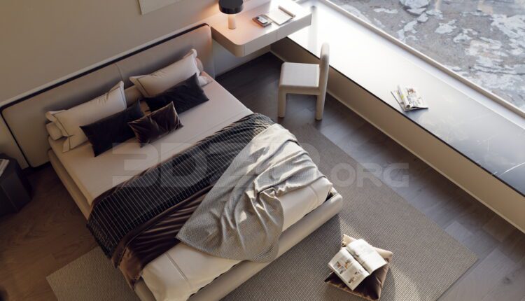 13712. Free 3Ds Max Bedroom Interior Model Download