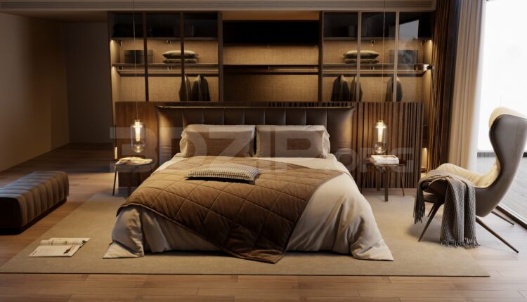 13715. Free 3Ds Max Bedroom Interior Model Download