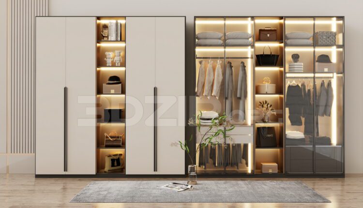 13742. Free 3ds Max Dressing Room Model Download (1)