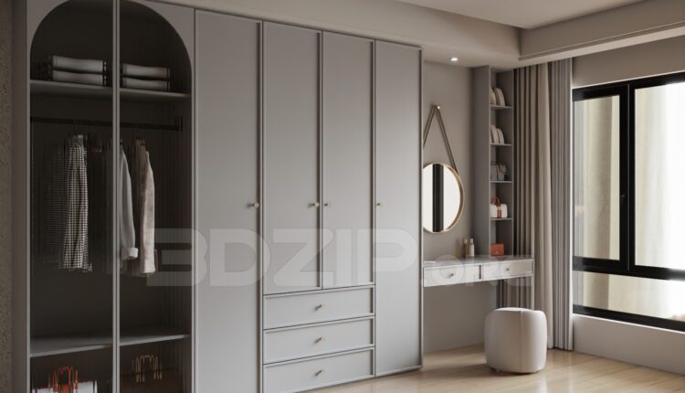 13745. Free 3ds Max Dressing Room Model Download (1)