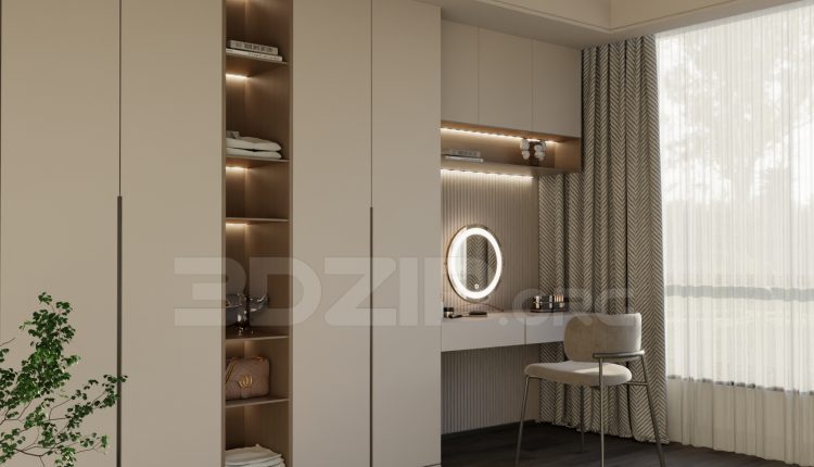 13756. Free 3ds Max Dressing Room Model Download (2)