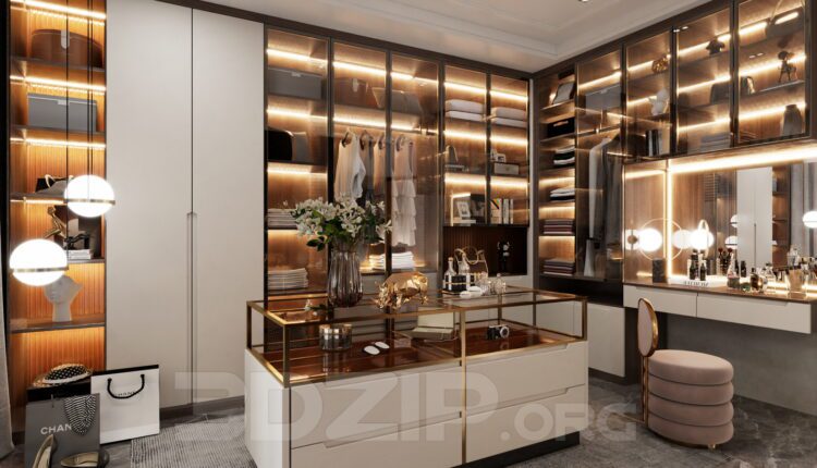 13767. Free 3ds Max Dressing Room Model Download (1)