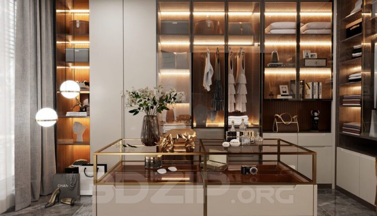 13767. Free 3ds Max Dressing Room Model Download (2)