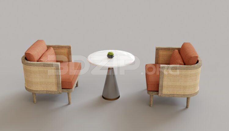 15257. Free 3Ds Max Armchair Model Download