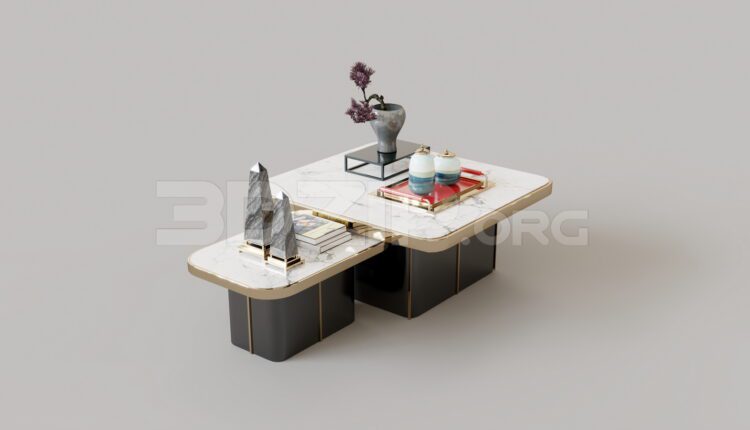 15261. Free 3Ds Max Tea Table Model Download