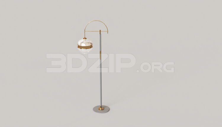 15262. Free 3Ds Max Floor Lamp Model Download