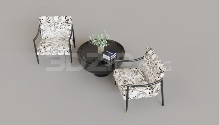 15296. Free 3Ds Max Armchair Model Download