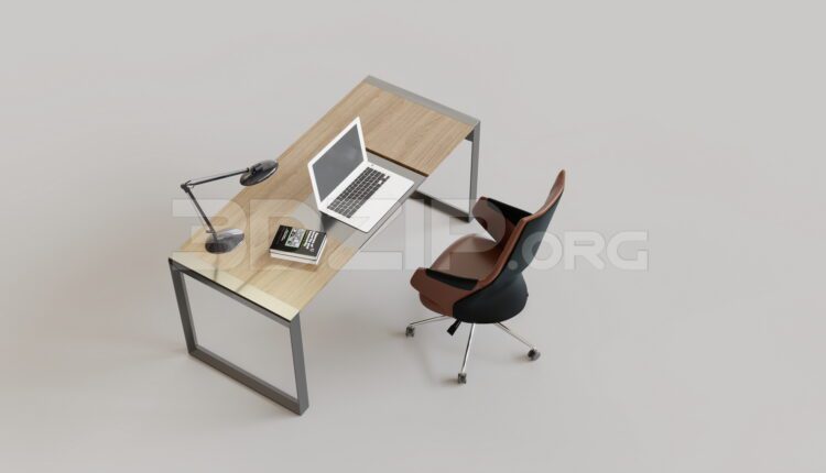 15318. Free 3Ds Max Work Desk Model Download