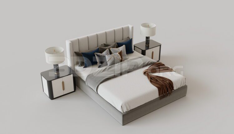 15338. Free 3Ds Max Bed Model Download